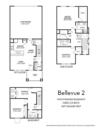 Floor plan Bellevue Finished Basement