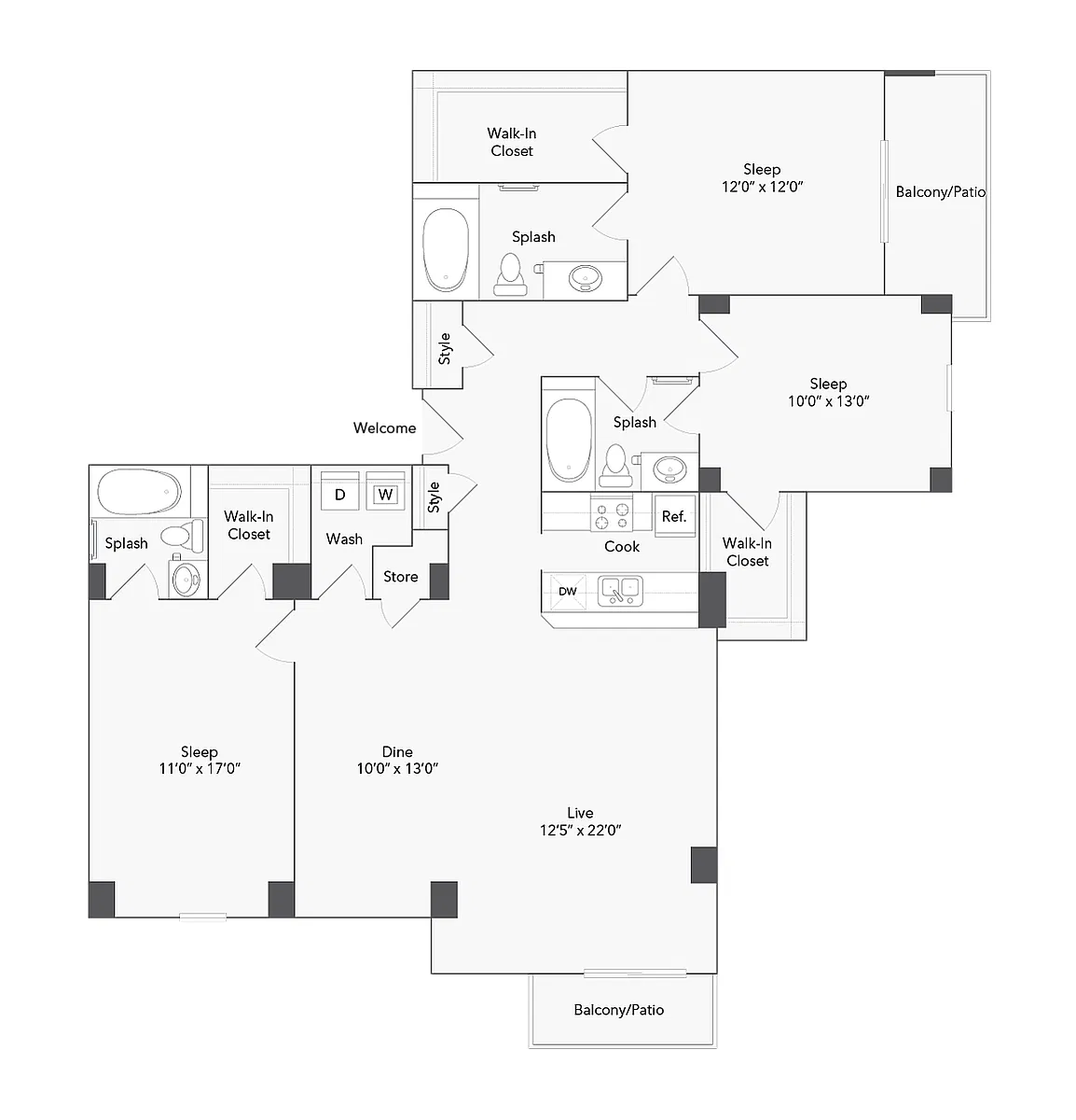 Floor plan Durham