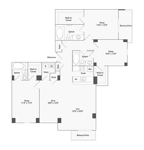 Floor plan Durham