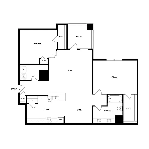 Floor plan B1 Reeves