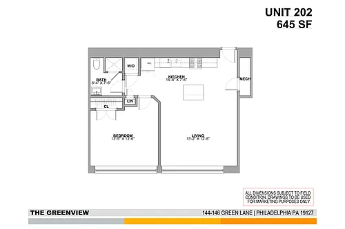 Floor plan 202 Available Mid December