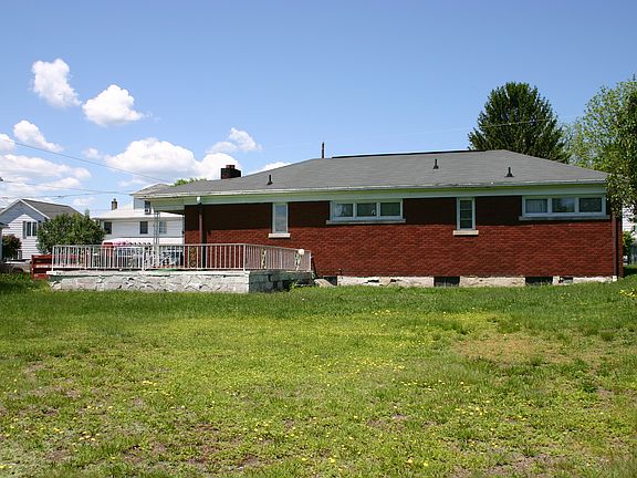 large fenced backyard