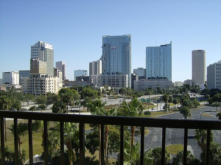 view from balcony