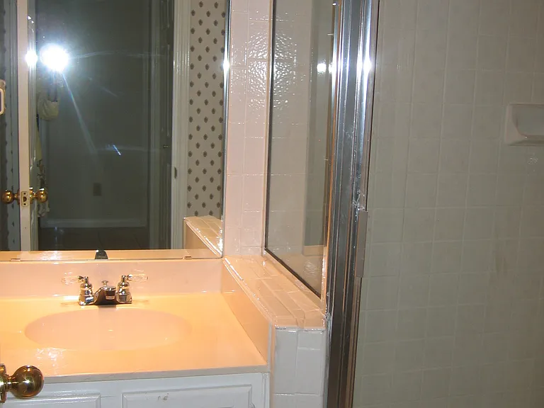Hall Bath with tiled shower