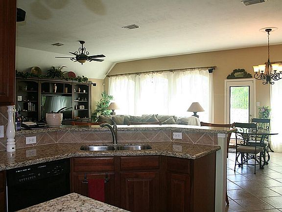 Open spaces. Windows view the golf course
