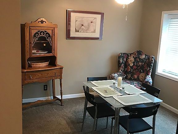 dining room with IKEA table