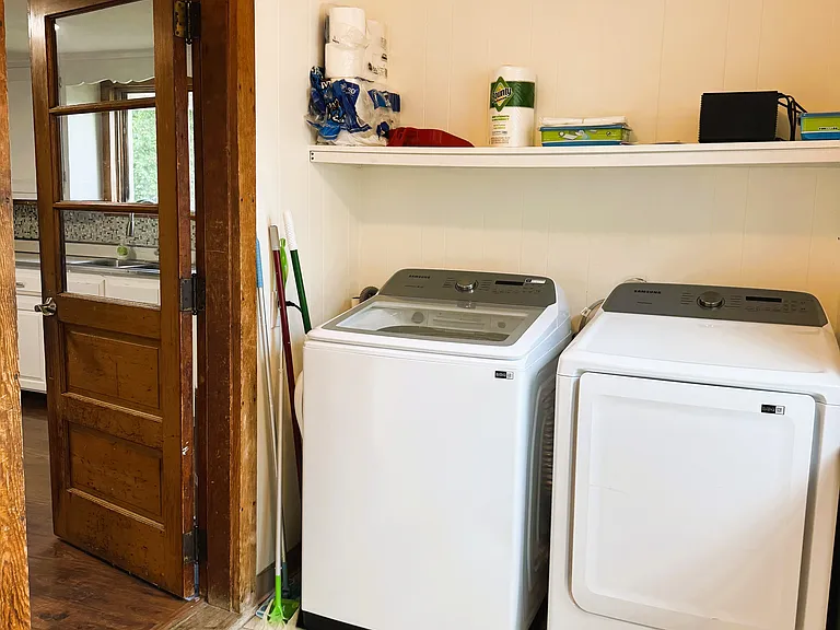 Washer & Dryer on 1st floor next to kitchen