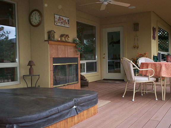 deck fireplace & spa