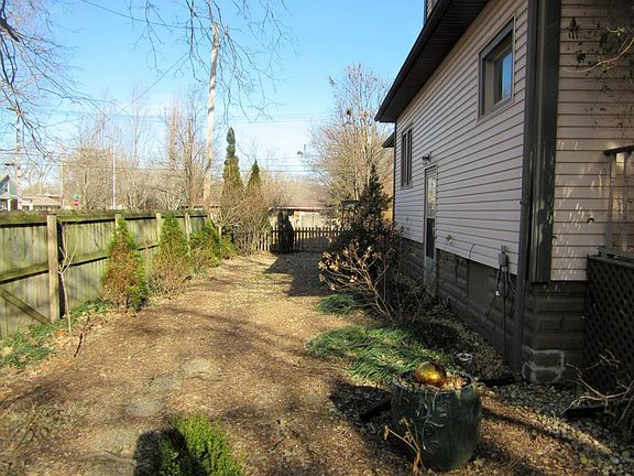 yard on the west side of the home