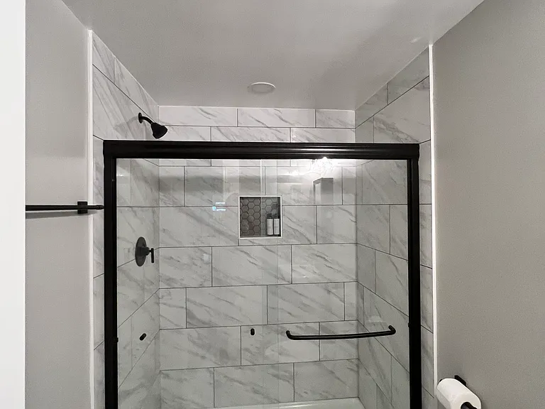 Downstairs brand new remodeled full bathroom
