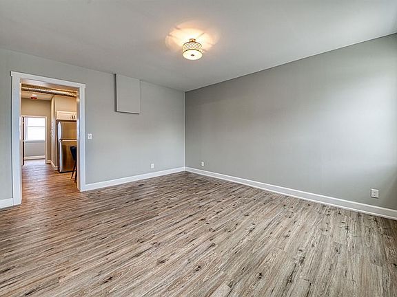 Living space leading to kitchen