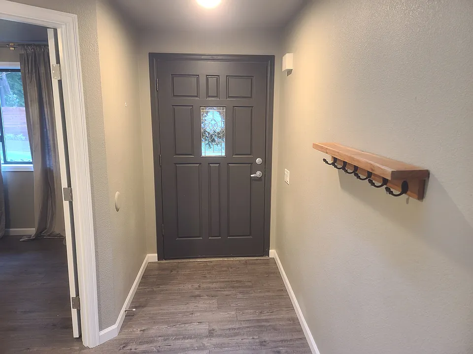 Extra wide 42 inch wide front door with no steps