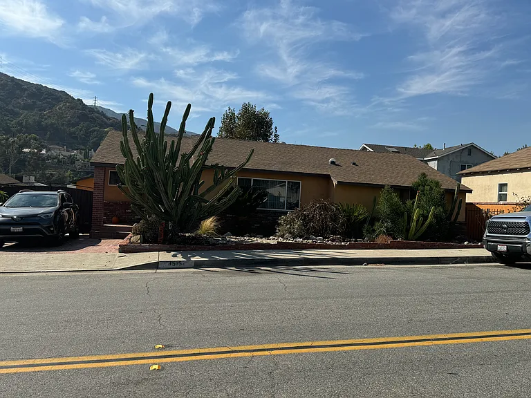 Front view of house