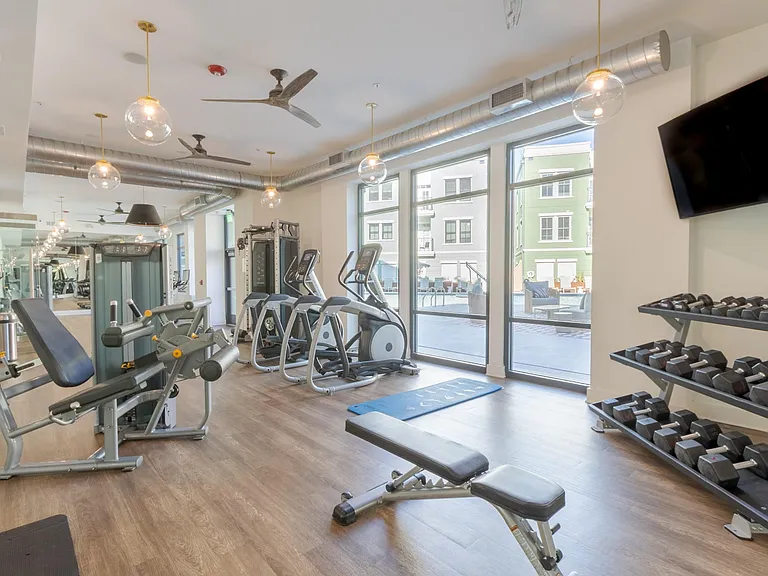 24-Hour Fitness Center at The Merchant Apartments in Charleston, SC 29403