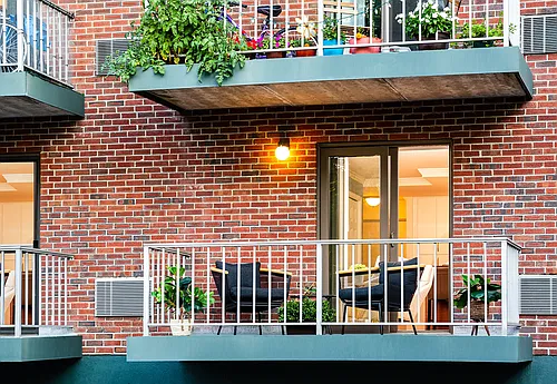Floor plan 1 Bed/1 Bath Extra Large with Balcony