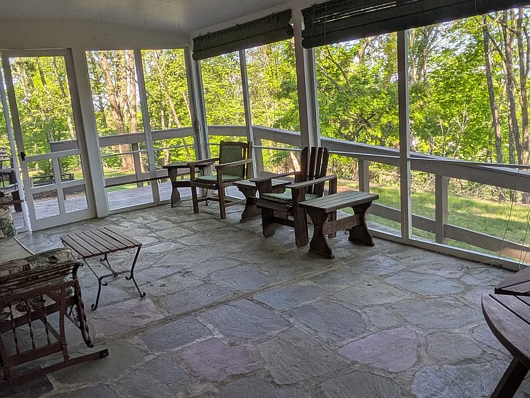 Extra large screened porch and deck