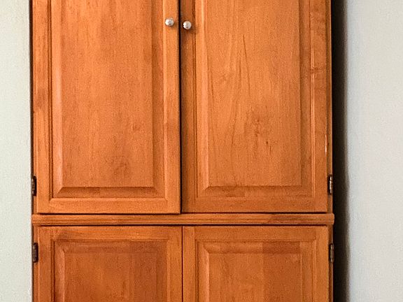 Your bedroom wardrobe. The double closet is being painted now.