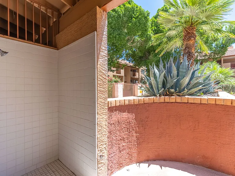 Outdoor showers by pool #2