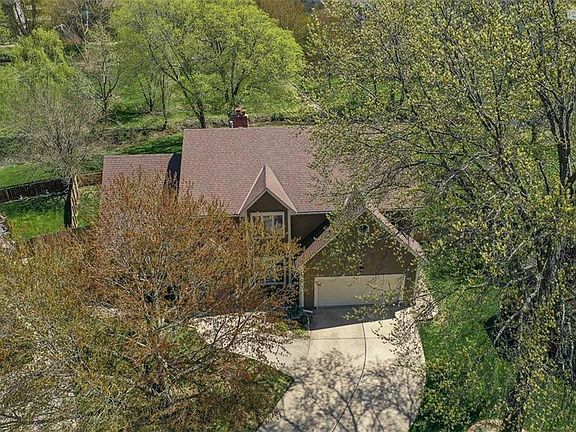 Home is tucked away at the end of a cul-de-sac