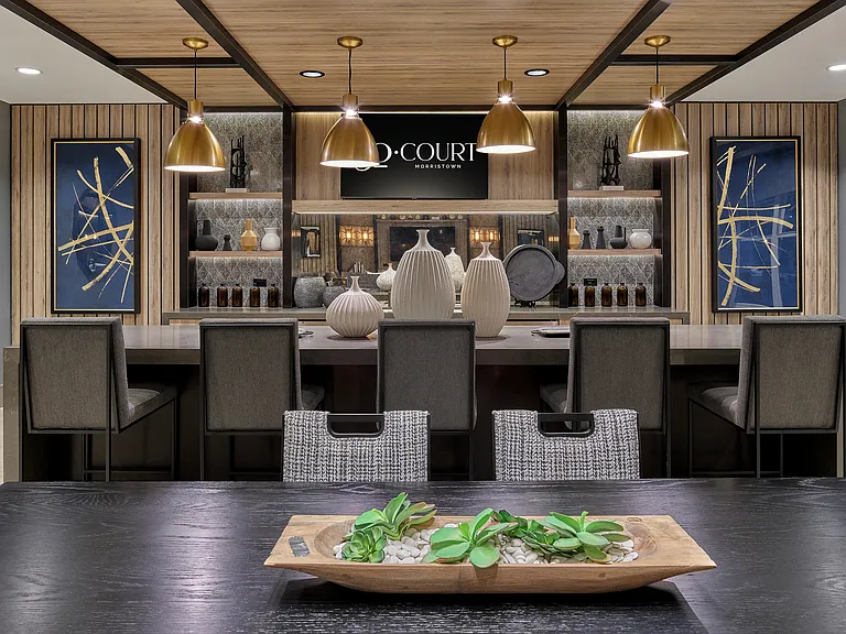 Immerse in the sophistication of this beautifully designed dining lounge, perfect for cozy gatherings.