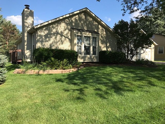 Front yard of duplex