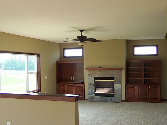 Living Room Fireplace w/built-ins