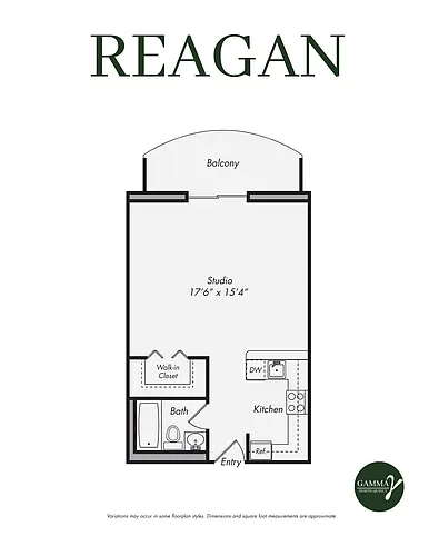 Floor plan Studio Apartment