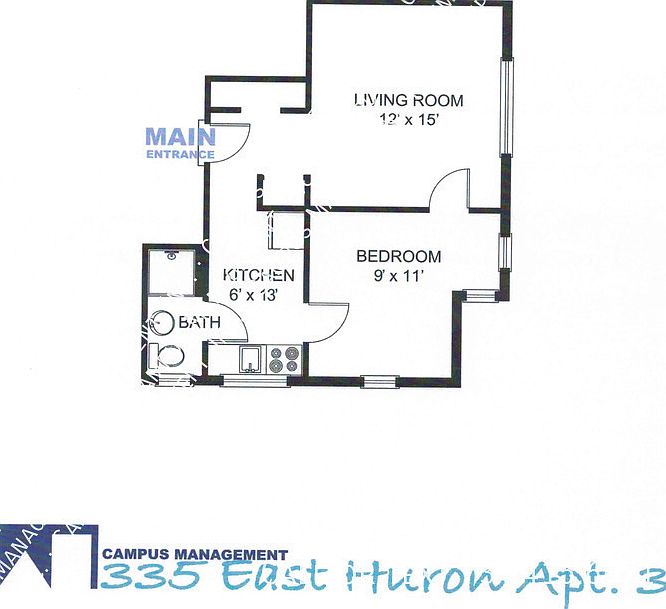 2nd image of 335 E Huron St APT 3