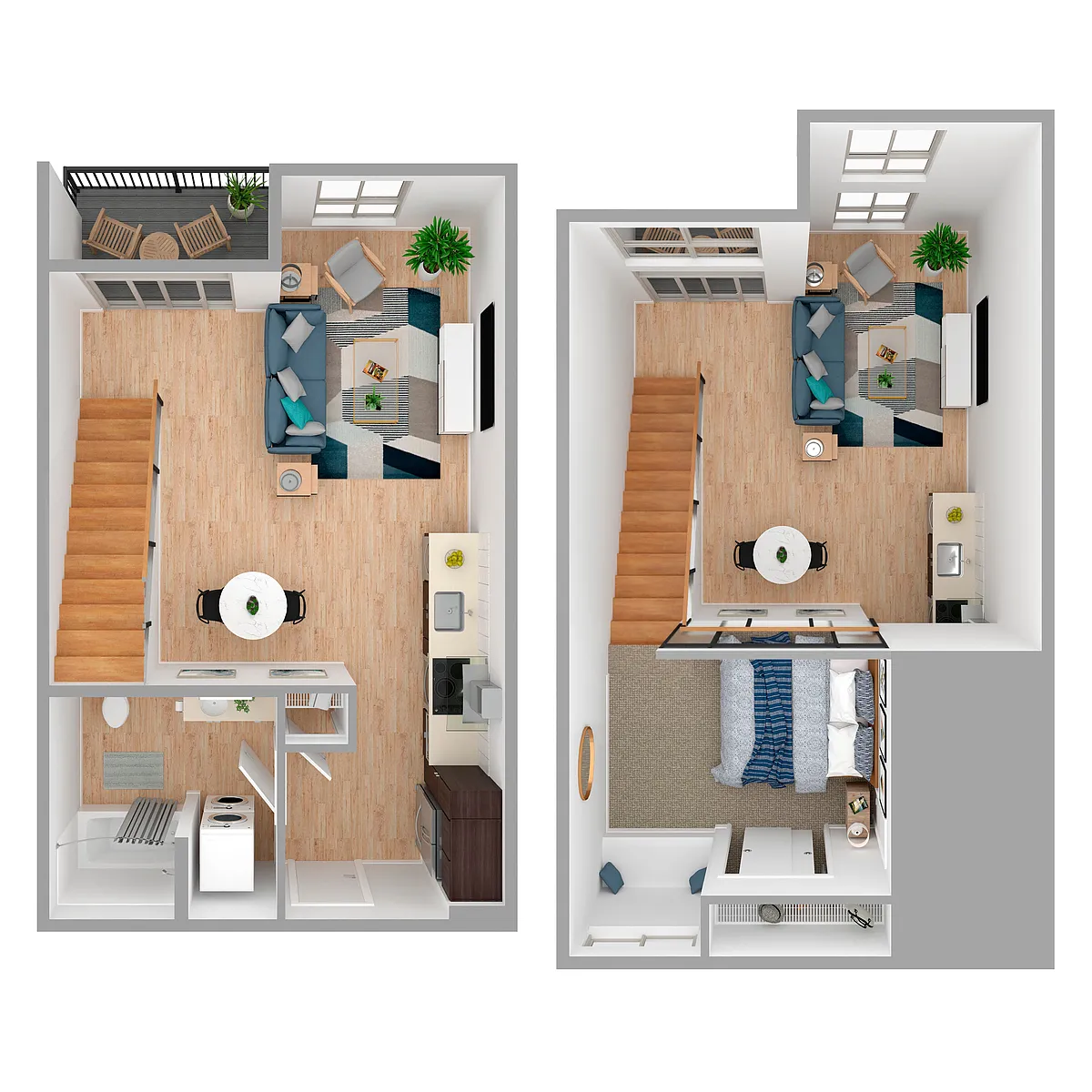 Floor plan 1x1 Loft - a90.1