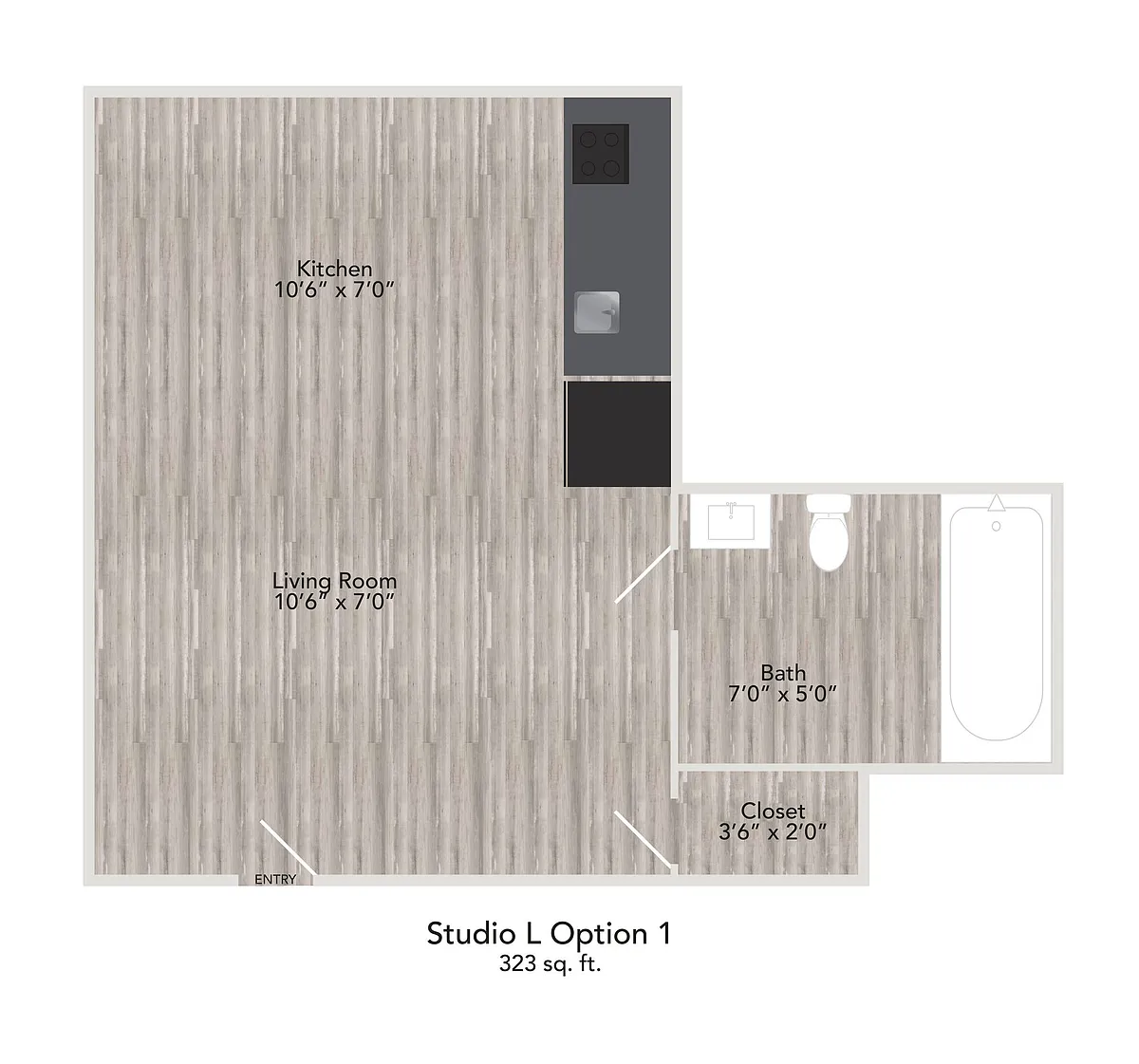Floor plan STUDIO LA