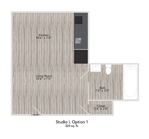 Floor plan STUDIO LA