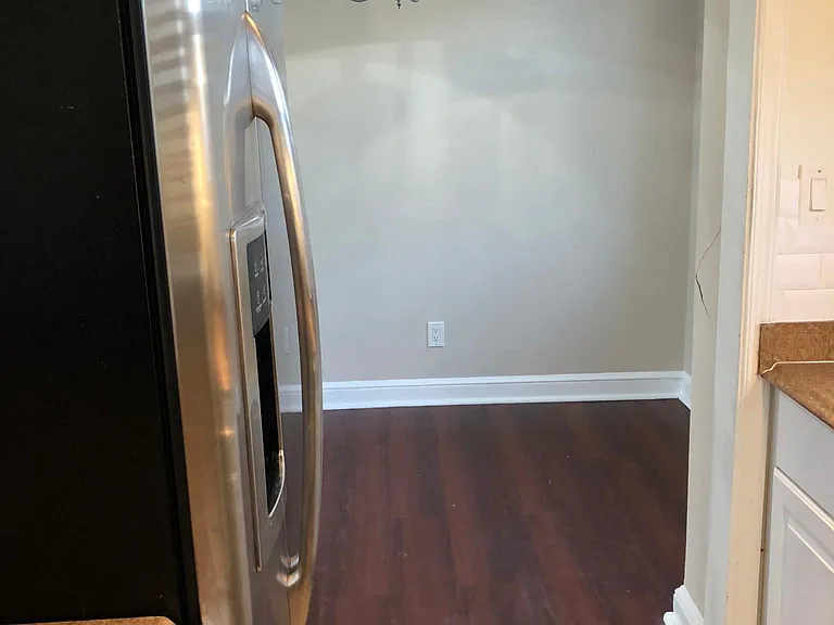 View of dining room from kitchen