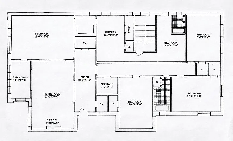 Floor plan 5 Bedroom - 2 Bathroom