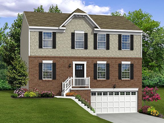 Elevation A Opt New England Facade Garage Door
