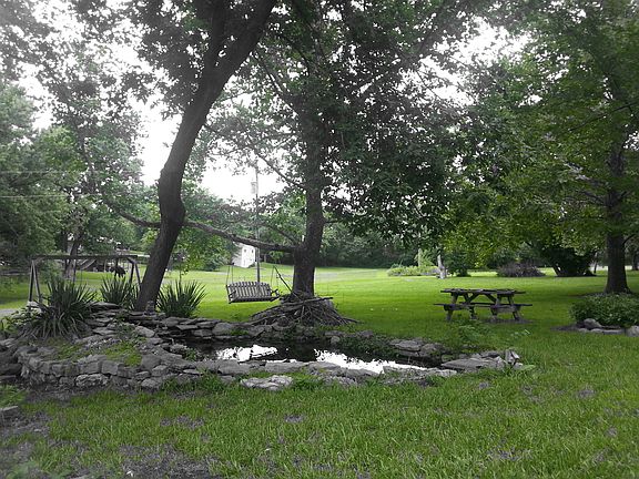 View of the pond from deck