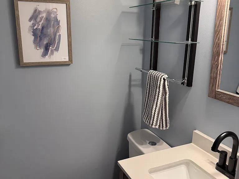 downstairs half bath