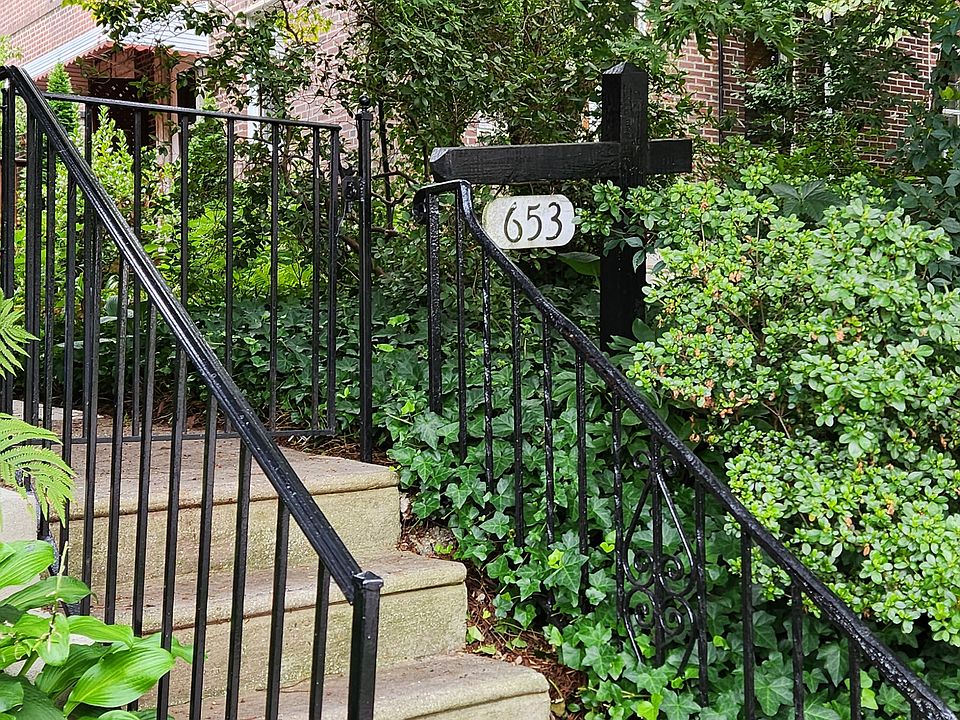 Front stairs and garden