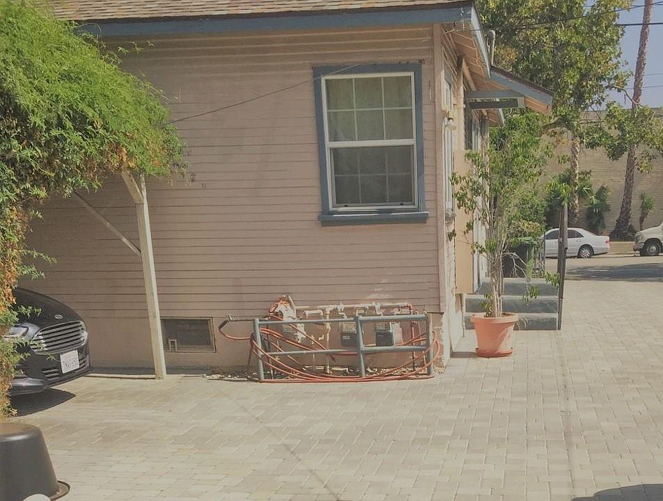 Carport and bedroom window