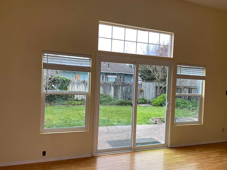 View out to the garden