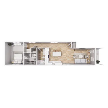 Floor plan 1x1 - 770 sqft - A3