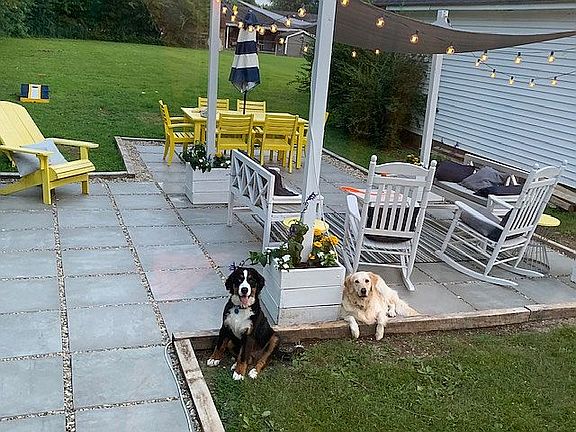 New large patio w grill area