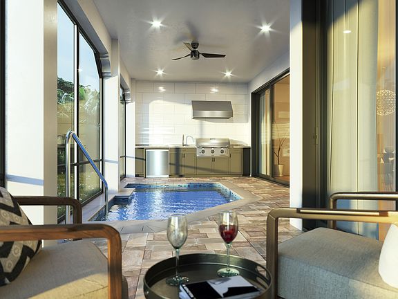 Optional Pool amp Outdoor Kitchen Rendering