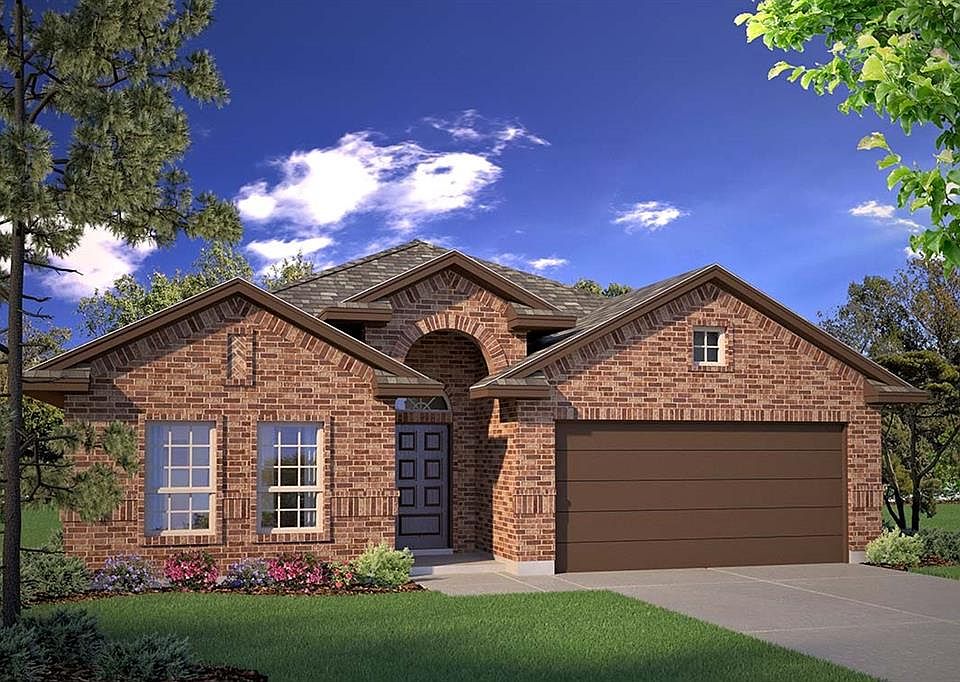 D.R. Horton's The Gallup Floorplan Elevation A. Photos shown here may not depict the specified home & features included are for illustration purposes only.