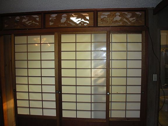 Shoji Rama Doors Separating dining room/livingroom