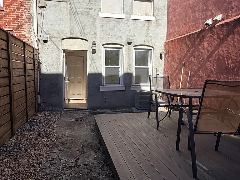 Back yard with deck