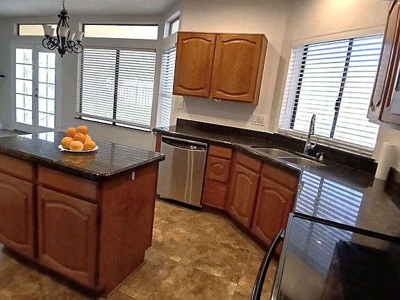 Kitchen with granite counters