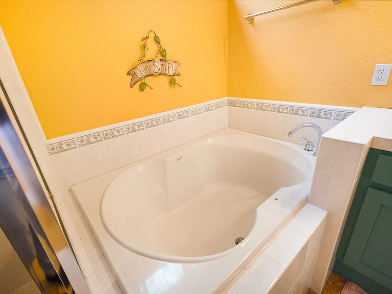 Relax in your large tub