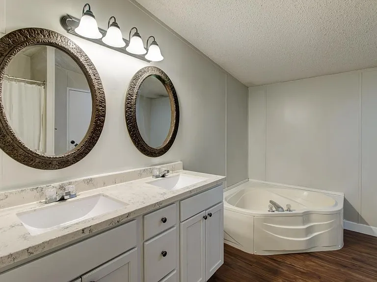 Master bath double vanity