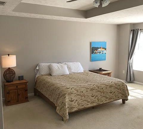 Master bedroom which has bath attached