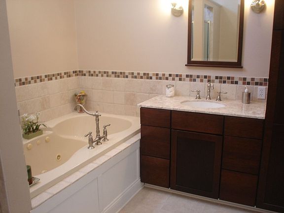 Brand new spa master bath